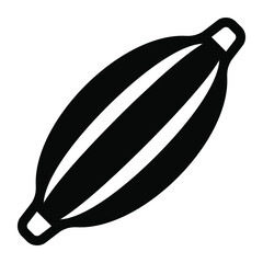 
Editable icon of human muscle, solid style vector 
