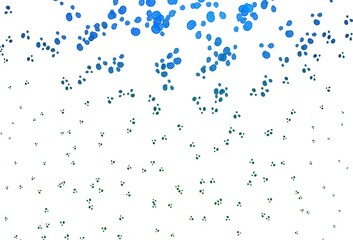 Light Blue, Green vector background with lava shapes.