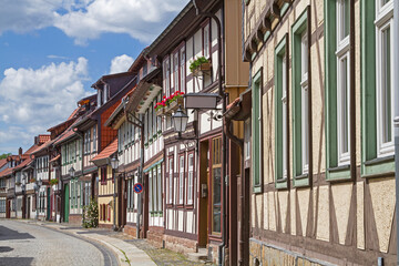 Fototapeta na wymiar Werningerode - the colorful city on the Harz