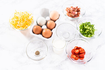 Bacon and cheese egg muffin