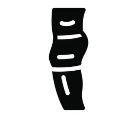 
Filled icon design of human knee joint, bone joint icon 
