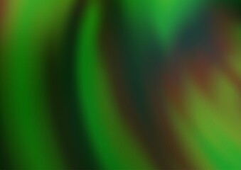 Light Green vector background with bubble shapes.