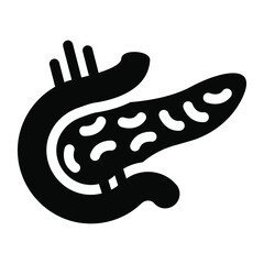 
Pancreas icon in editable design vector 
