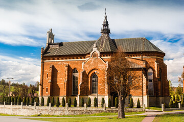 Fototapeta premium Latin Church. St. Nicholas Church in Przyszowa, Poland.