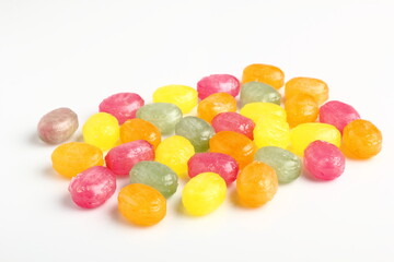 Hard Candies. Isolated on a white background.