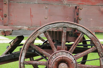 old wagon wheel