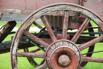 old wagon wheel