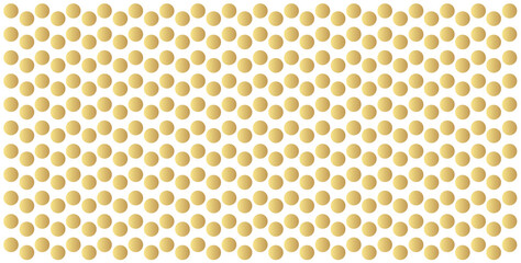 Gold polka dots pattern, colorful holiday background - vector abstract background