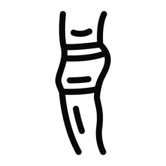 
Filled icon design of human knee joint, bone joint icon 
