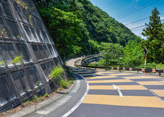 どこまでも続く長い山道