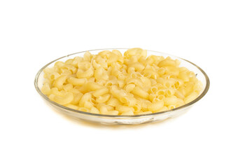 Fresh Raw Pasta on White Background