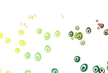 Light Blue, Yellow vector backdrop with dots.