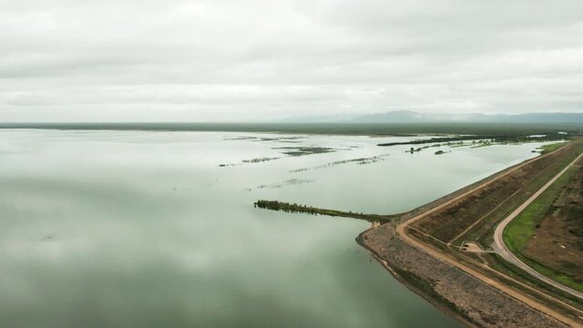 Townsville Ross Dam Stormy Day 4k 24fps