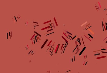 Light Red, Yellow vector template with repeated sticks.