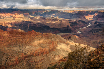 Morning Canyon Storm at Desert View, Grand Canyon National Park, Arizona