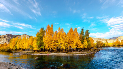 Scenery of Hemu Village, Xinjiang, China