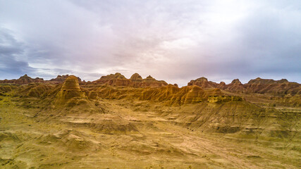 Fototapeta na wymiar Landscape picture of canyon in Xinjiang, China
