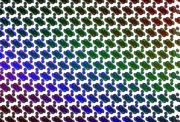 Light Multicolor, Rainbow vector template with bent lines.