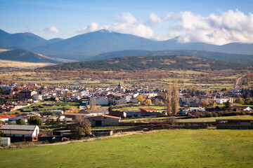 Fototapeta premium Municipality of El Espinar and San Rafael in Segovia.