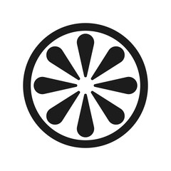 Lemon, lime - food icon flat. Vector. Farm fruit element. Premium quality graphic design. Signs, outline symbols collection, simple thin line icon for websites, web design, mobile app, info graphics