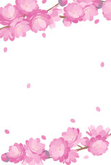 Obraz na płótnie Canvas Peach Blossom background spring flower hinamatsuri