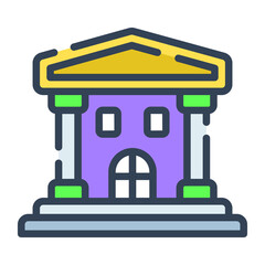 Museum icon,  real estate  web and mobile icon