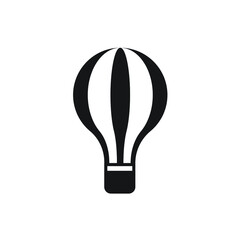 Hot air balloon icon design isolated on white background