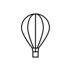 Hot air balloon icon design isolated on white background