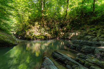 Obraz premium Textures of various stone layers