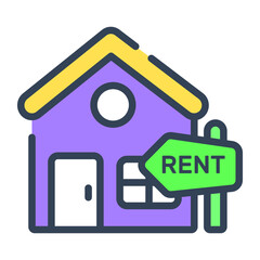 House For Rent icon,  real estate  web and mobile icon