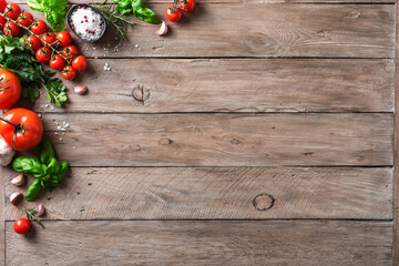 Cooking ingredients background