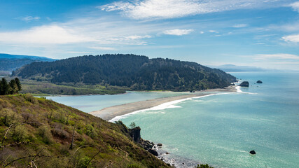 Klamath River at the Pacific Ocean