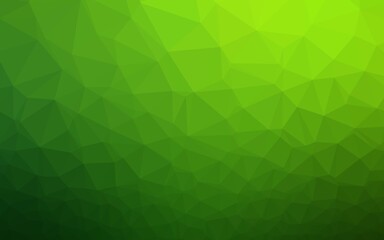 Obraz premium Light Green vector abstract polygonal cover.