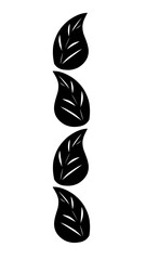 black silhouette of a flower