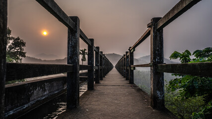 bridge at sunrise