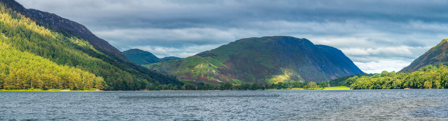Buttermere lake near High Stile summit in Lake Disrtict. Cumbria. England