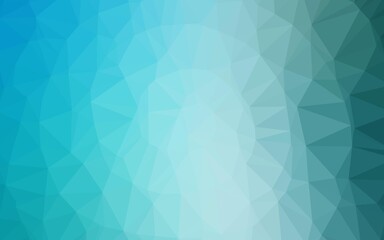 Light BLUE vector polygonal pattern.