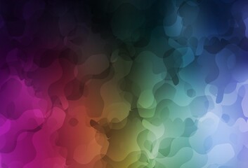 Dark Multicolor vector texture with abstract forms.