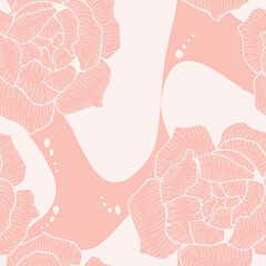 Beautiful seamless floral pattern background.
