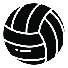 volleyball glyph icon, school and education icon