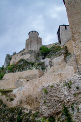 Fototapeta na wymiar Golubac fortress near Pozarevac town in East Serbia. Medieval fortress in Golubac, Serbia. Golubac fortress on the Danube river across Romania.