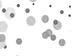 Light silver, gray vector template with circles.