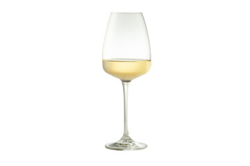 White wine in a glass goblet.