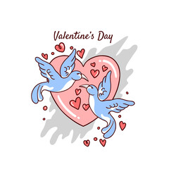 bird couple valentines day