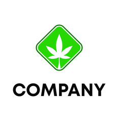 Fototapeta premium cannabis logo