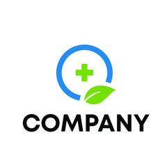 Fototapeta premium Leaf Cross logo design