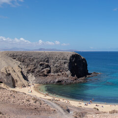 volcanic landscape in island