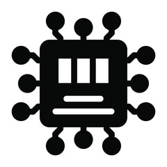 
Sound chip in glyph icon 
