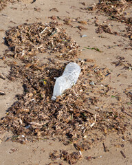 garbage on the beach
