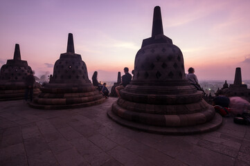 Borobudur, or Barabudur is a 9th-century Mahayana Buddhist temple in Central Java